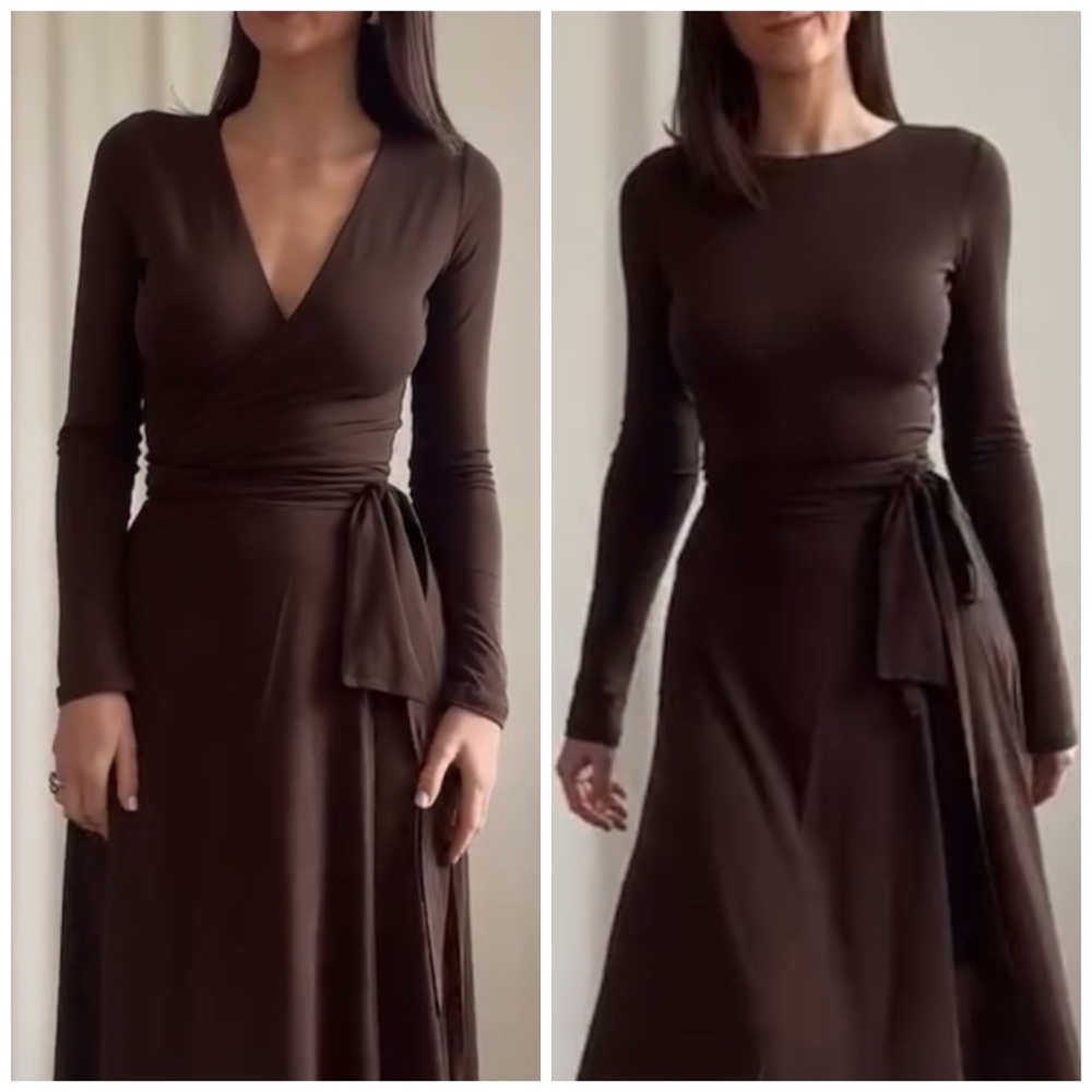 NWT AYM Bamboo Ballet Wrap Top